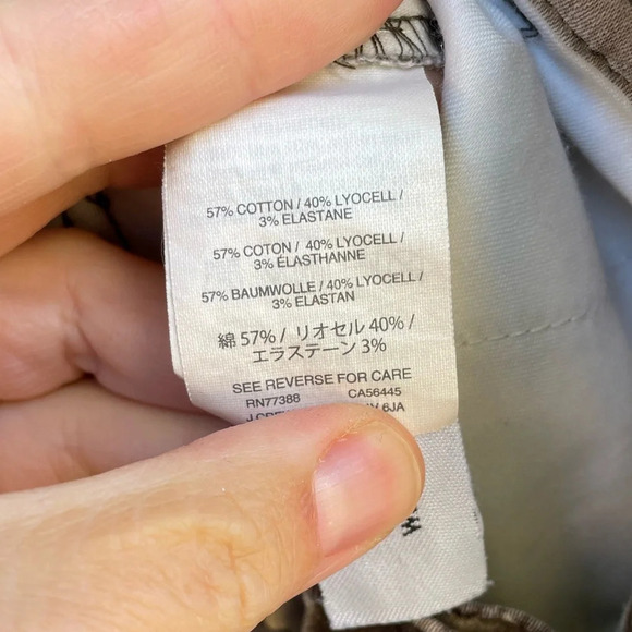 J. Crew 9" Cargo Camouflage Toothpick Pants, size 31 - Picture 6 of 9